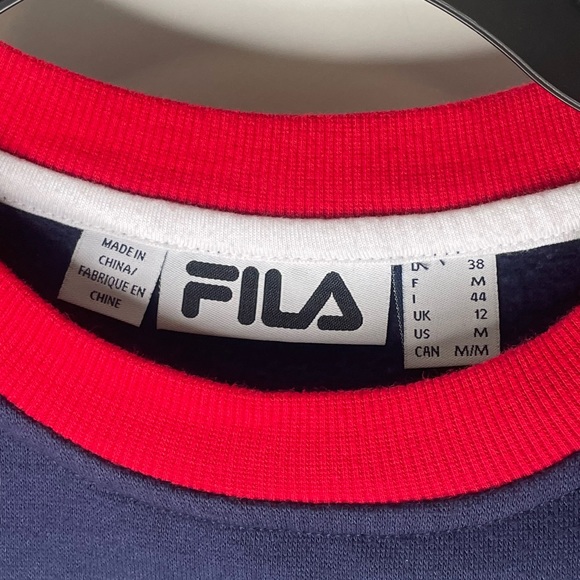Fila Red white and blue sweater Size Medium - Picture 3 of 4
